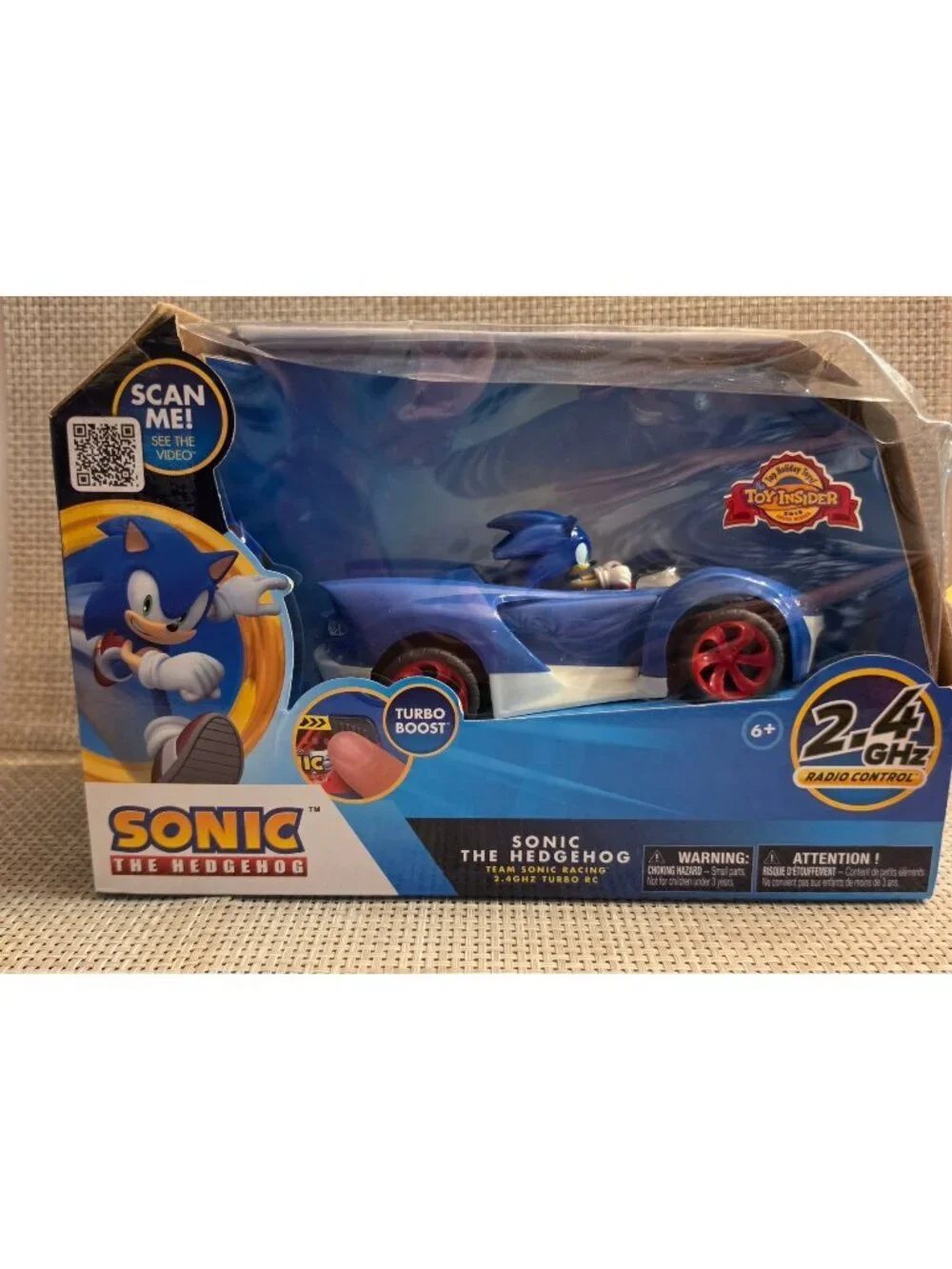 SONIC THE HEDGEHOG RADIO CONTROLLED CAR TURBO BOOST TEAM SONIC RACING RC 2.4 GHZ